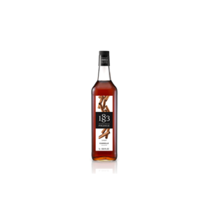 Sirope 1883 de canela elaborado con una selección de aromas que hacen destacar indudablemente el sabor y aroma de esta afrodisiaca especie. Las notas aromáticas se despiertan en el paladar su sabor cálido y dulce. El sirope de canela se asocia a la repostería o la pastelería, pero este delicioso sirope va más allá conviertiéndose de una aliado de barmans y mixólogos para sus elaboraciones. Es un sabor que a todos gusta, por ello se incluye en las recetas de coctelería, frappés, batidos, tés, etc. Para bebidas frías o calientes. 1883 Canela se mezcla a la perfección con tus bebidas. Cautiva por su delicioso sabor a canela, acompañado de un toque de azúcar. De color marrón oscuro y delicioso aroma a canela.  Envase: PET33.8 Fl oz.