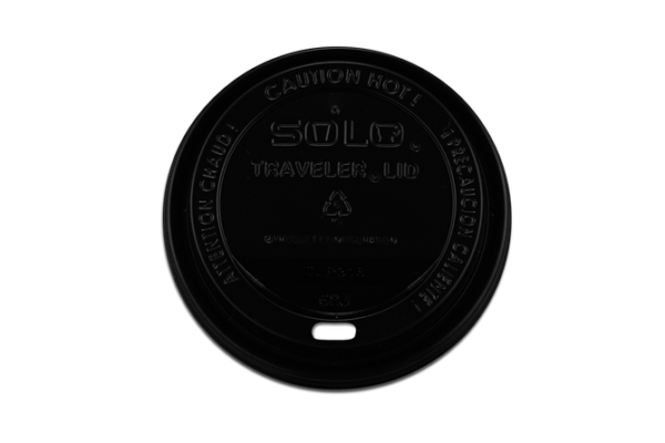 Solo cup Tapa capuchinera negra 16oz 100 pzas
