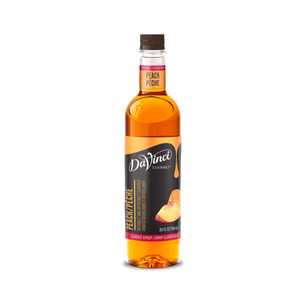 Jarabe de durazno clásico de Davinci Gourmet - plástico de  1l